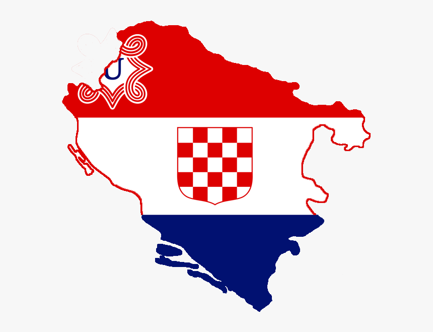 Croatia Flag Map Png, Transparent Png, Free Download