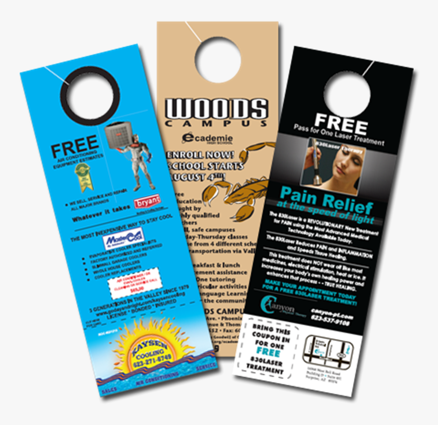 Door Hangers Printed, HD Png Download, Free Download