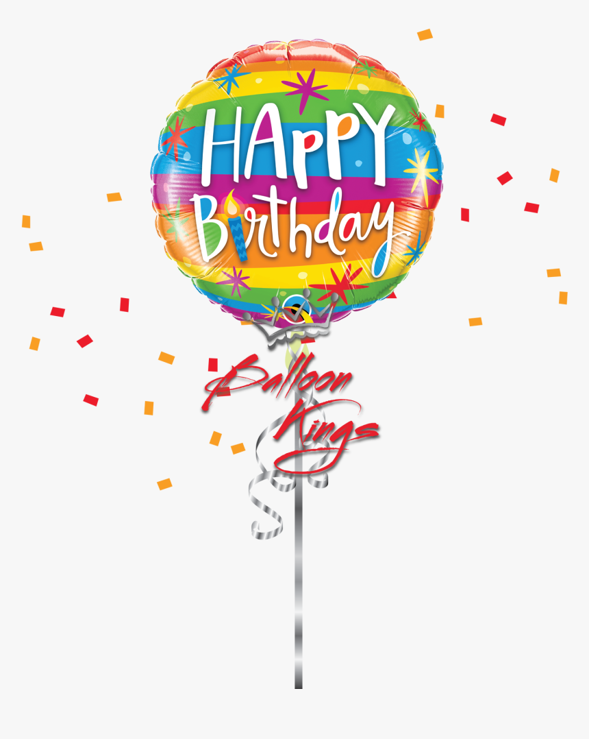 Hbd Rainbow Stripes - Circle, HD Png Download, Free Download