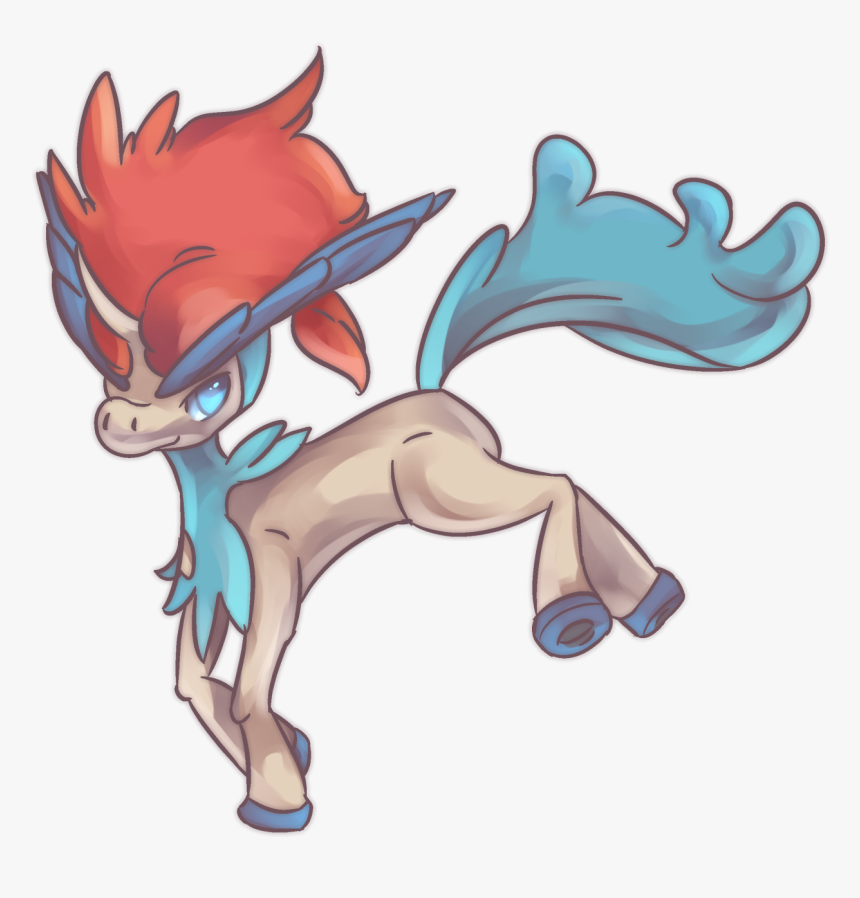 “ Keldeo, The Young Swordsman 
25th Of These Little - Cartoon, HD Png Download, Free Download