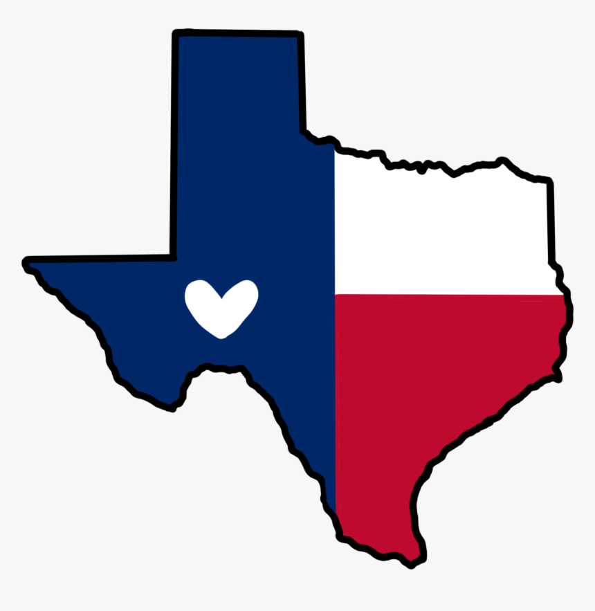 Texas Map With Flag , Png Download - State Of Texas, Transparent Png, Free Download