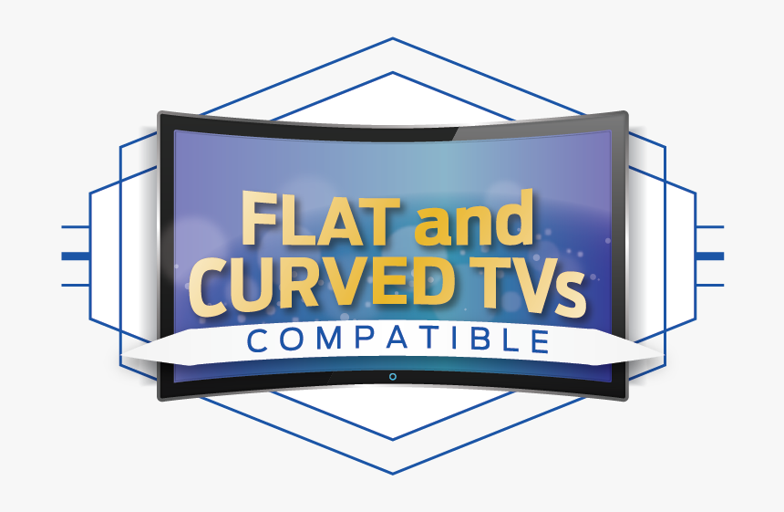 Monster Mounts Curved Tv Support Blue - Graphic Design, HD Png Download, Free Download