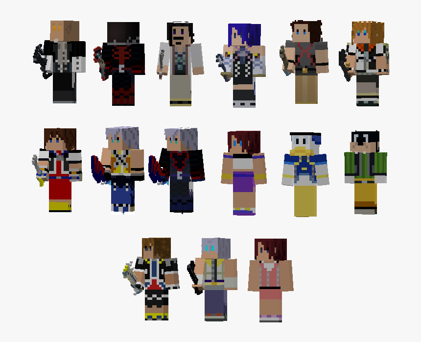 Kingdom Hearts Texture Pack - Kingdom Hearts De Minecraft, HD Png Download, Free Download