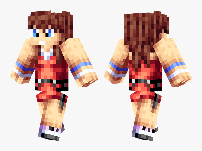 Minecraft Kingdom Hearts 3 Kairi Skin , Png Download - Tartan, Transparent ...