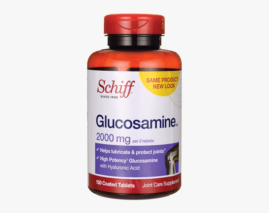 Tabs Acid 2 2,000 Mg Health Glucosamine Schiff Tabs - Schiff Glucosamine 2000 Mg, HD Png Download, Free Download