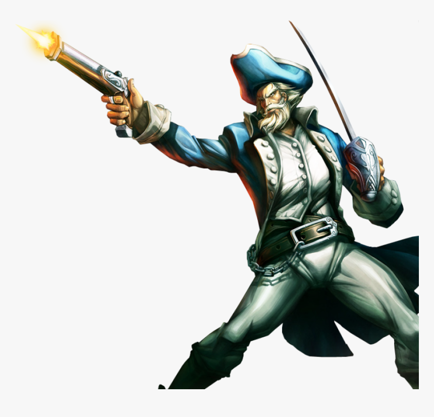 Gankplank Skin Blue Png Image - League Of Legends Gangplank, Transparent Png, Free Download