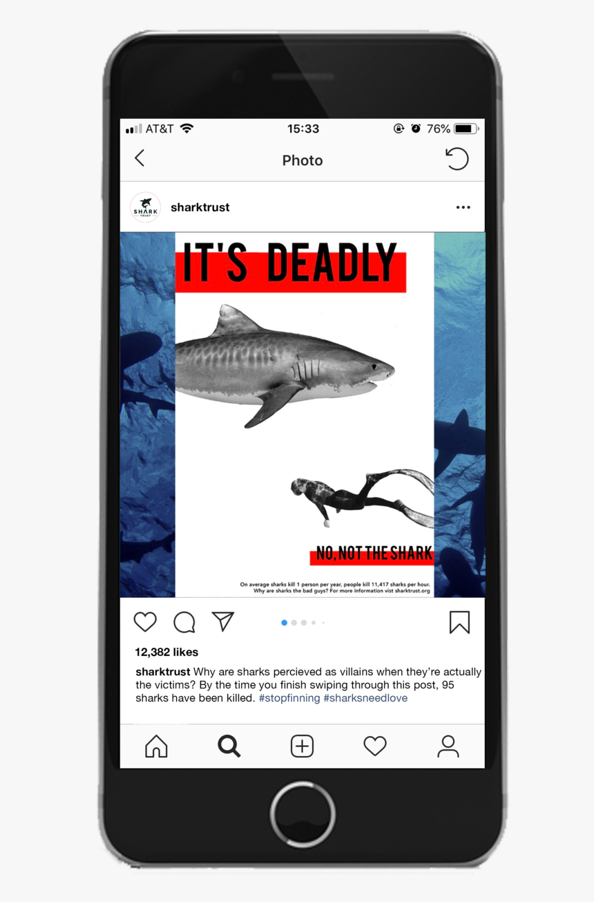 Shark Trust Instagram Mockup 1, HD Png Download, Free Download