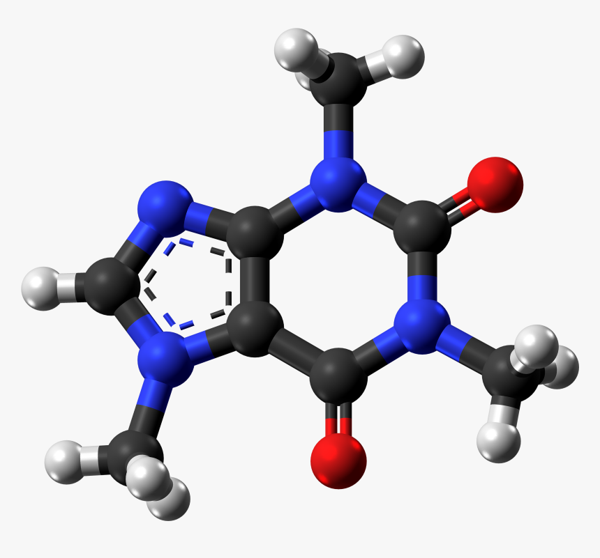 Caffeine Molecule Ball From Xtal - Chloroxylenol 3d, HD Png Download, Free Download