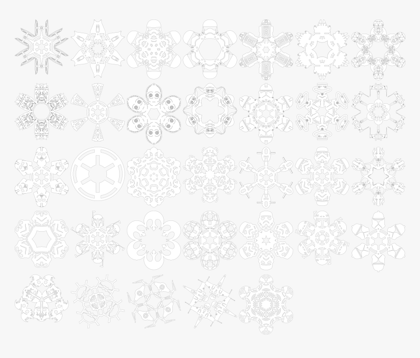 Star Wars Snowflakes, HD Png Download, Free Download