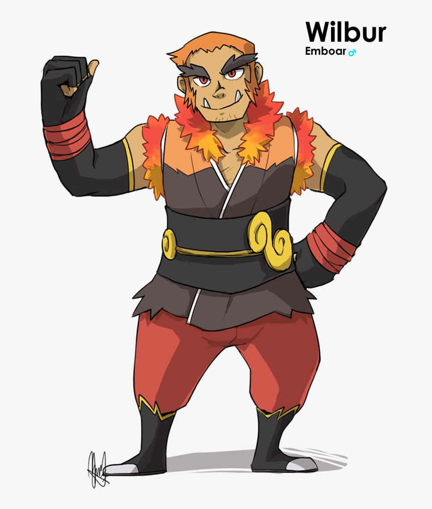 Pokemon Emboar As Human, HD Png Download, Free Download