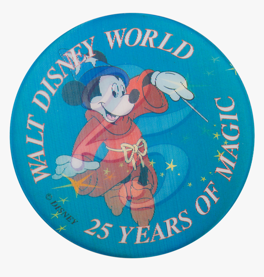 Walt Disney World 25 Years Of Magic Event Button Museum, HD Png Download, Free Download