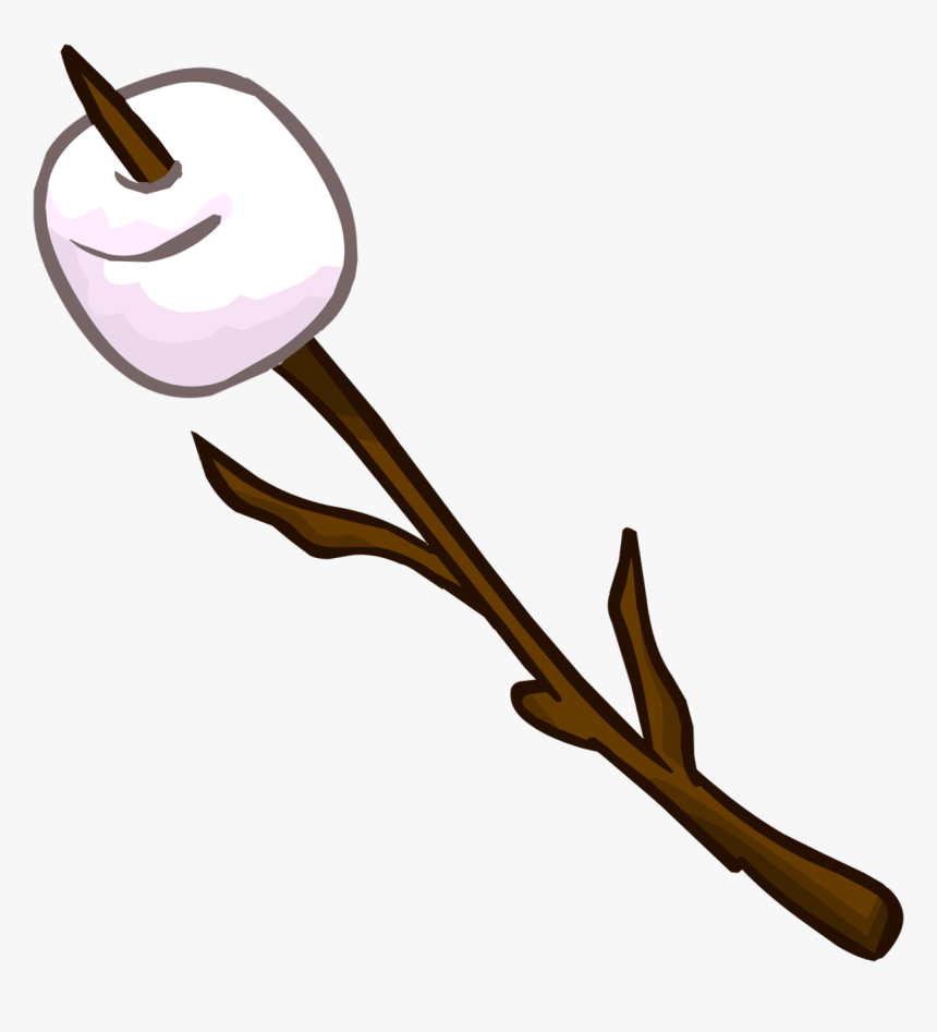 Marshmallow Clipart - Marshmallow On Stick Clipart, HD Png Download, Free Download