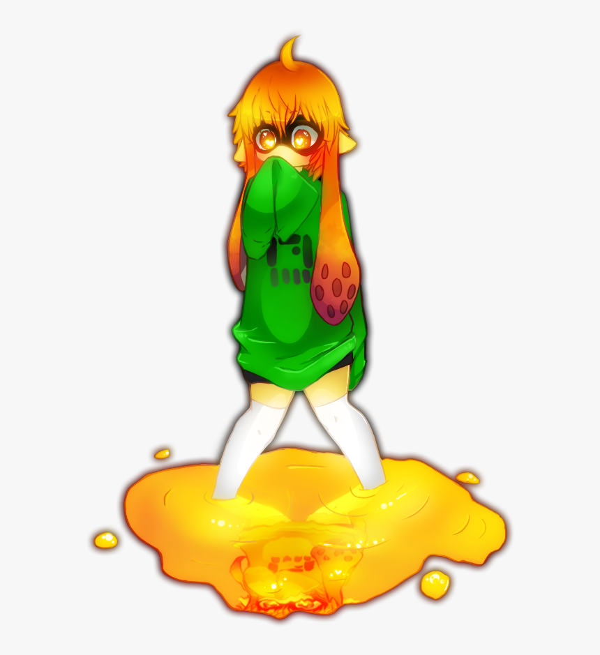 Splatoon Fanart Orange, HD Png Download, Free Download