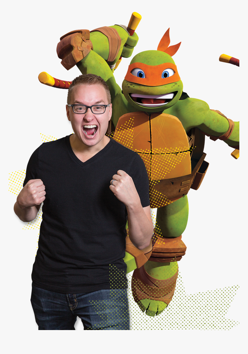 Josh And Mikey - Ninja Turtles Michelangelo, HD Png Download, Free Download