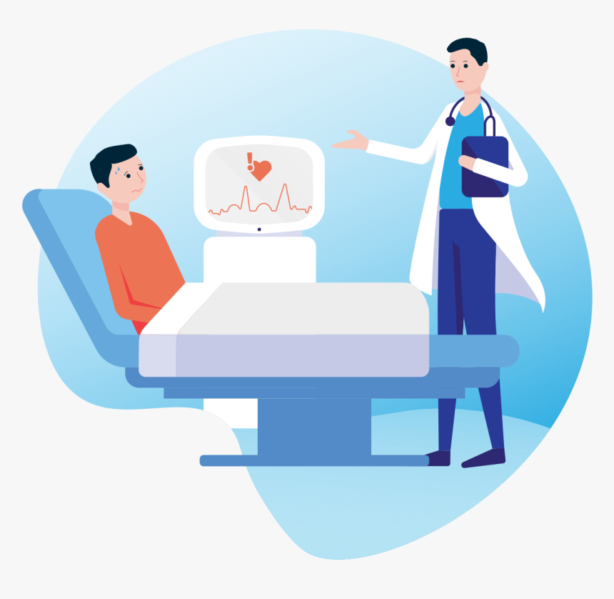 Illustration Patient Experience Step1 Visit To The - Cartoon, HD Png Download, Free Download