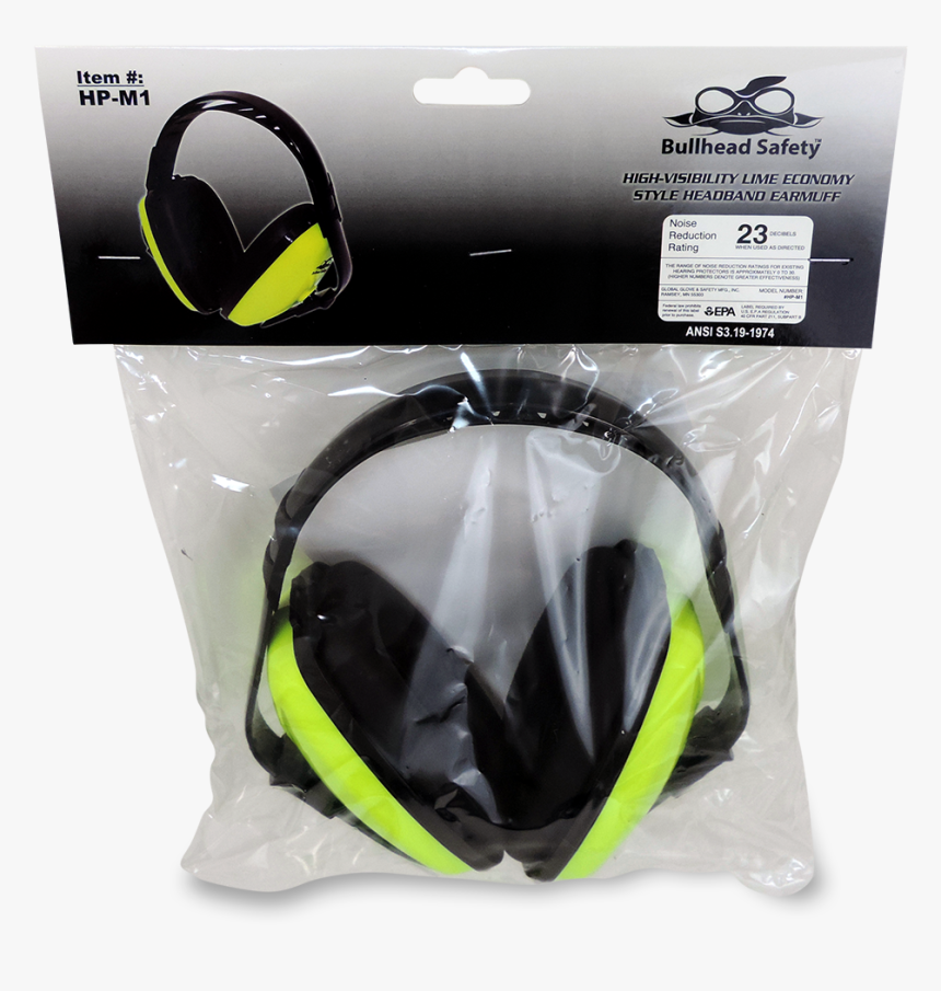 Green Bullhead Safety Ear Muffs, HD Png Download, Free Download