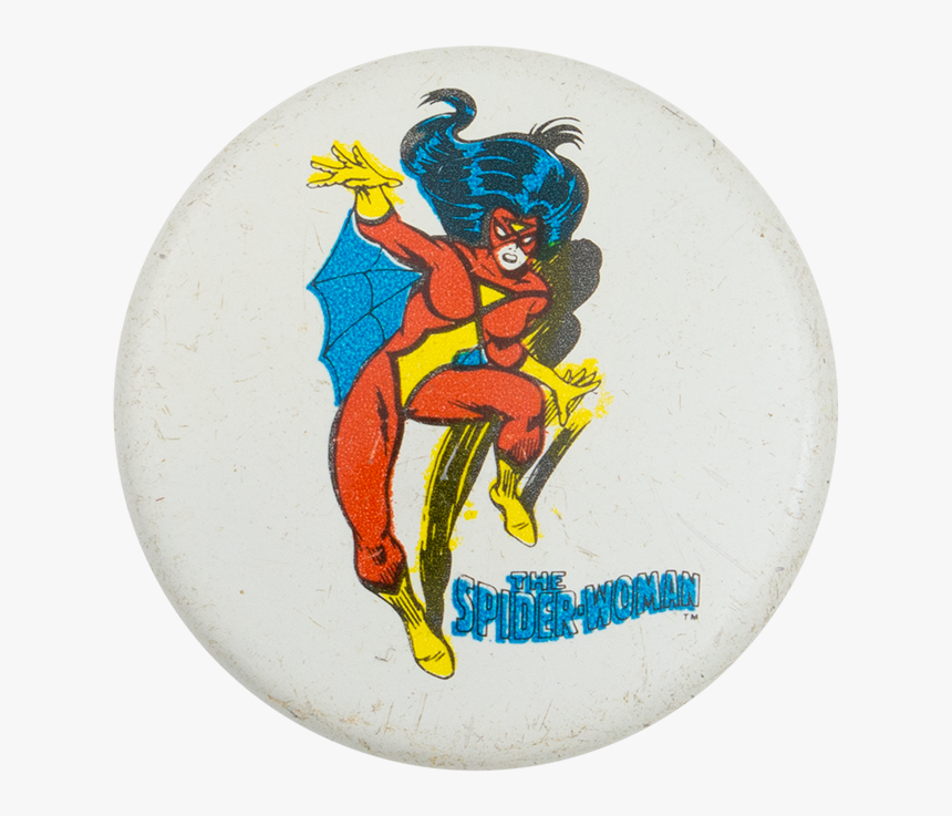 The Spider-woman Entertainment Button Museum - Cartoon, HD Png Download, Free Download