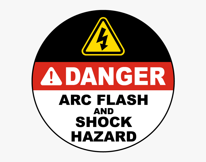 Danger Arc Flash And Shock Hazard Floor Sign - Traffic Sign, HD Png Download, Free Download