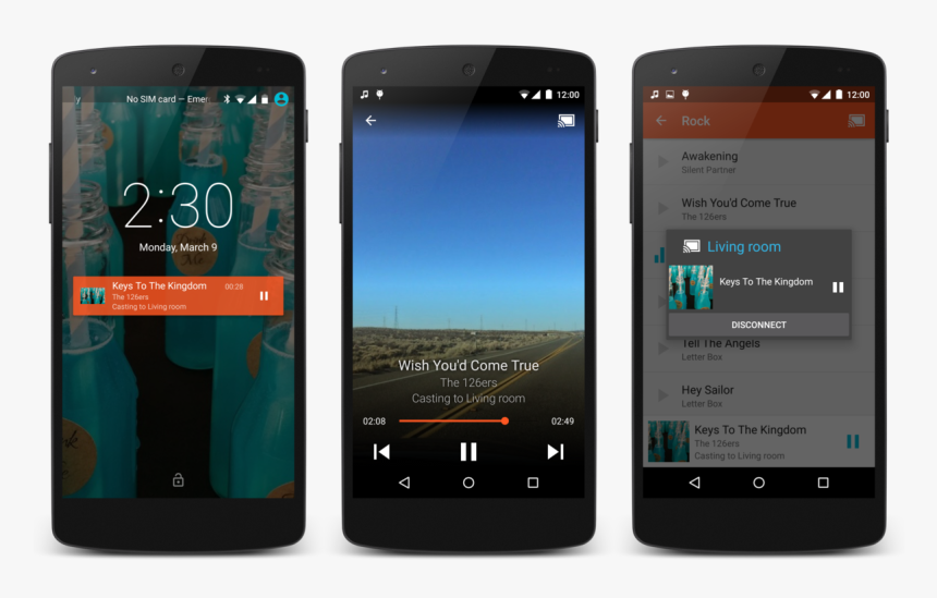 Google Universal Music Player - Mobile App Reference Screens, HD Png Download, Free Download