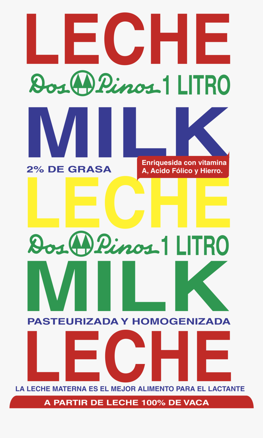 Leche Dos Pinos Milk Logo Png Transparent - Dos Pinos, Png Download, Free Download