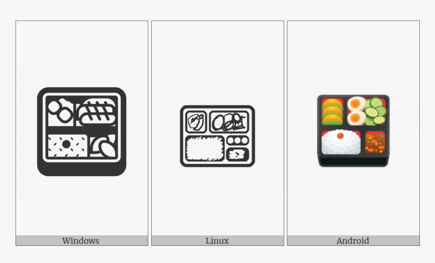 Bento Box On Various Operating Systems - California Roll, HD Png Download, Free Download