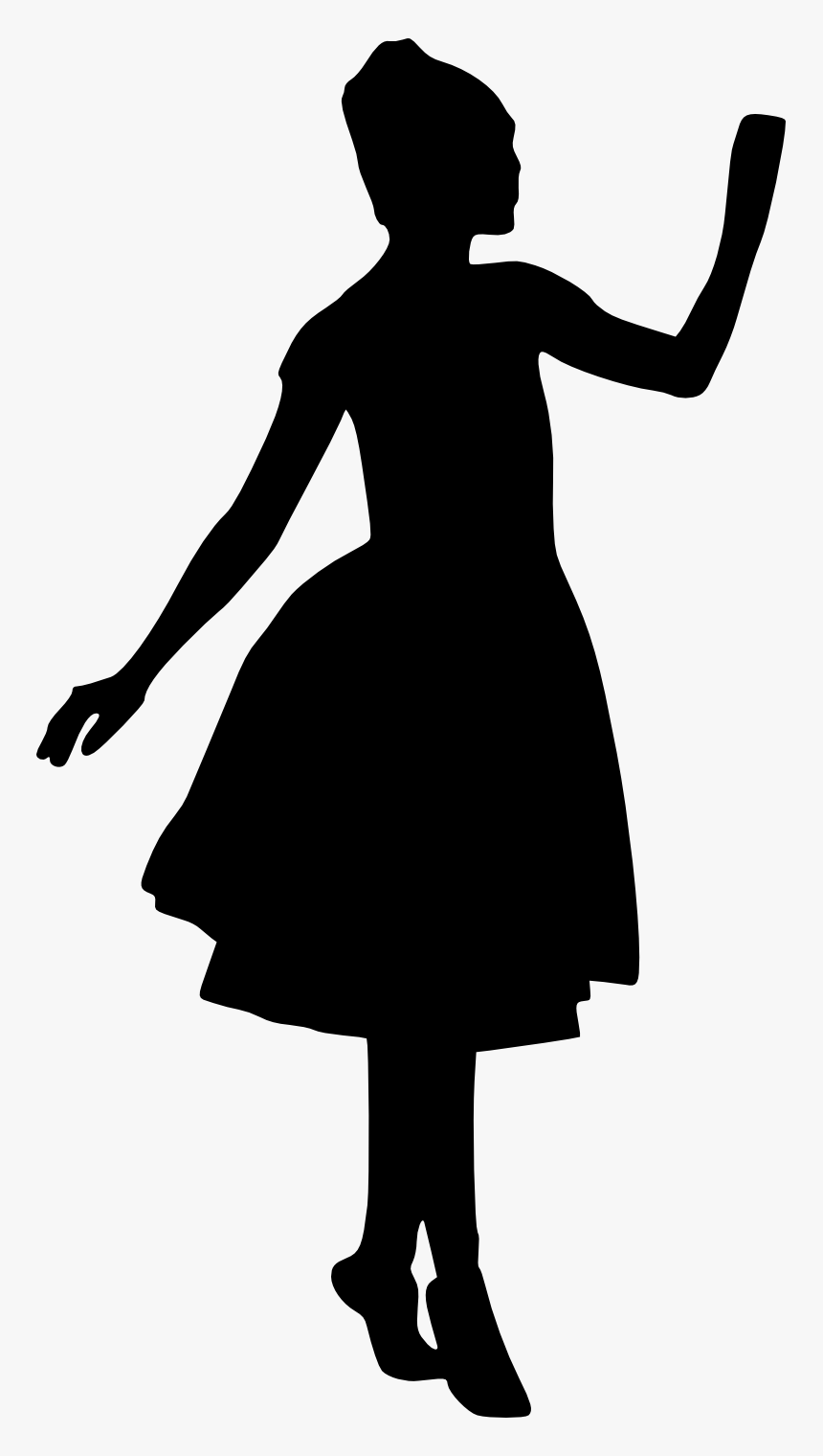 Girl Silhouette No Background Clipart, HD Png Download, Free Download