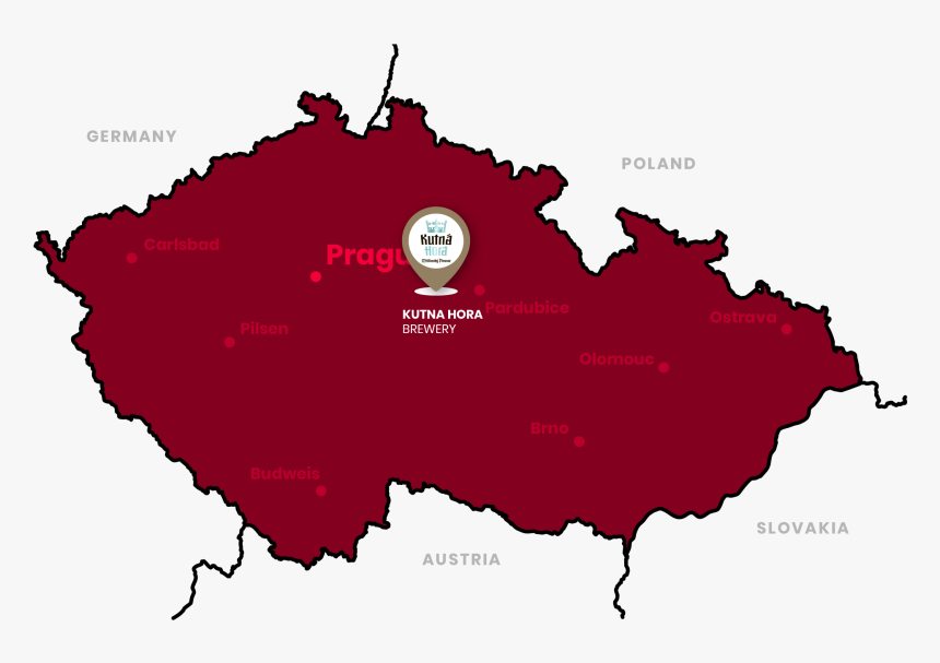 Map Of Only Czech Republic, HD Png Download, Free Download