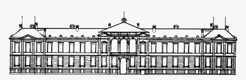 Symmetry,monochrome Photography,classical Architecture - Drawing, HD Png Download, Free Download