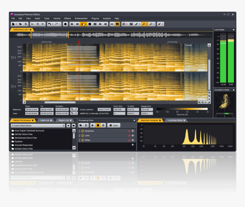 Best Audio Spectrum Analyzer Application For Mac - Acon Digital Acoustica V7, HD Png Download, Free Download