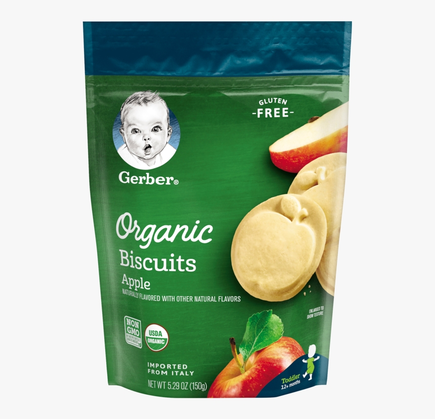 Apple Biscuits - Gerber Organic Biscuits Apple, HD Png Download, Free Download