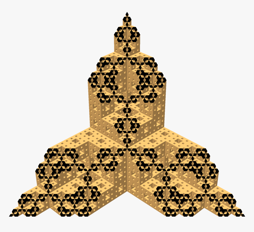 Menger Sponge Diagonal Section 36 - Illustration, HD Png Download, Free Download