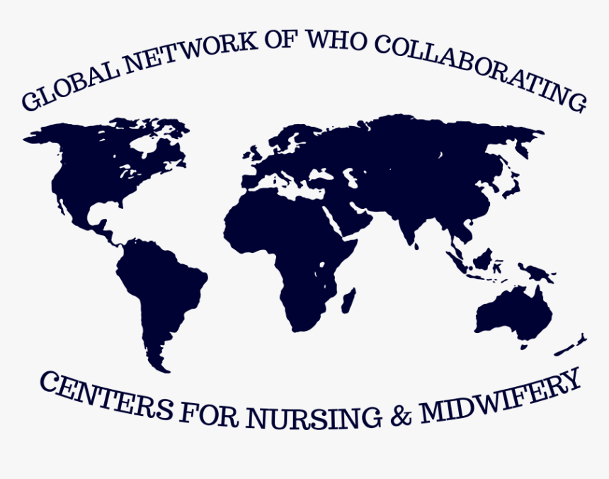 Global Network Of Who Collaborating Centers - World Map Png Clipart, Transparent Png, Free Download