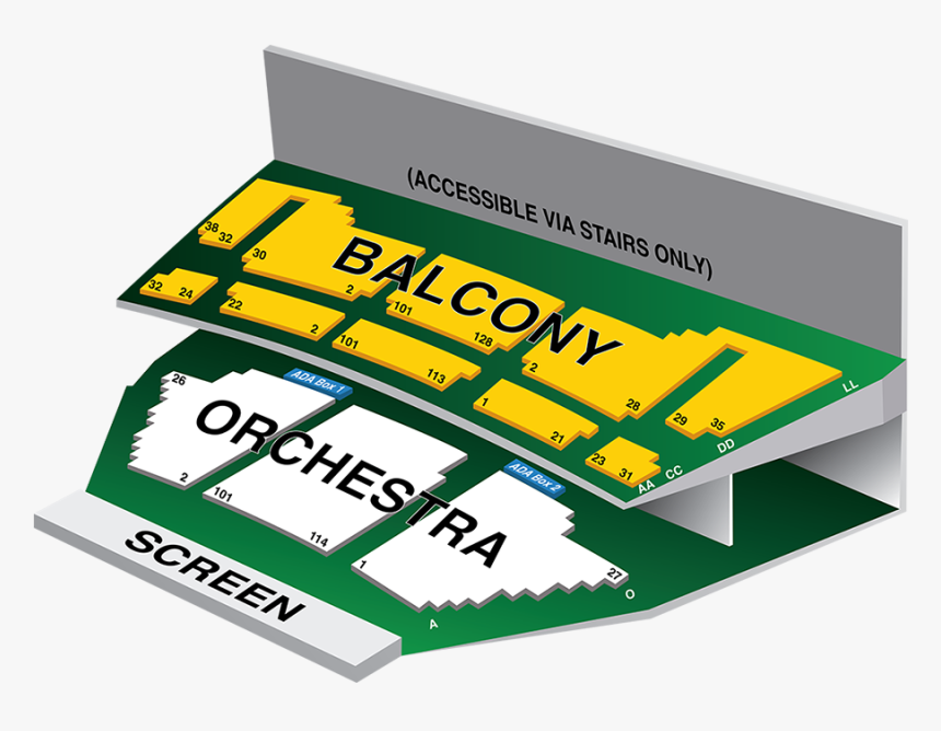 El Capitan Theater Seating Chart, HD Png Download kindpng