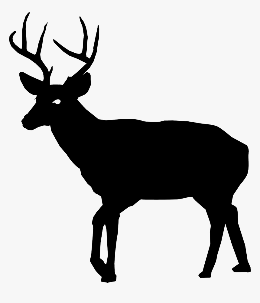 White-tailed Deer Deer Hunting Clip Art - Deer Silhouette Transparent Background, HD Png ...