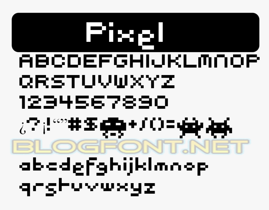 Pixel Font, HD Png Download, Free Download