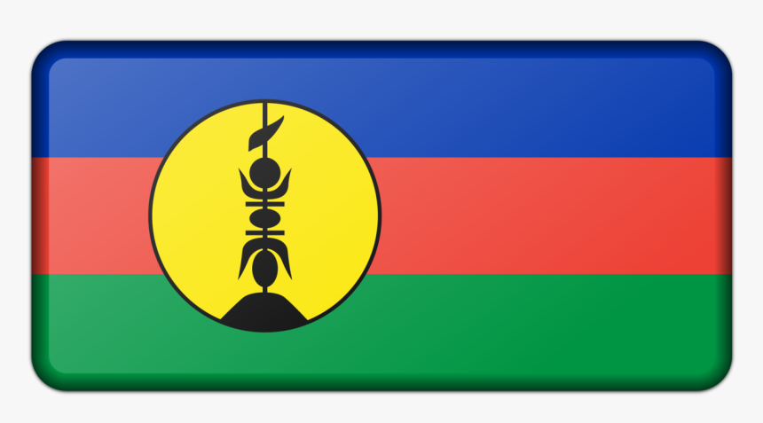 Area,yellow,sign - New Caledonia Flag, HD Png Download, Free Download