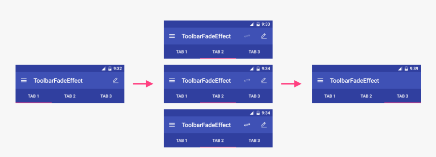 Effect Menu Item Between Fragments - Ejemplos Toolbar Android, HD Png Download, Free Download