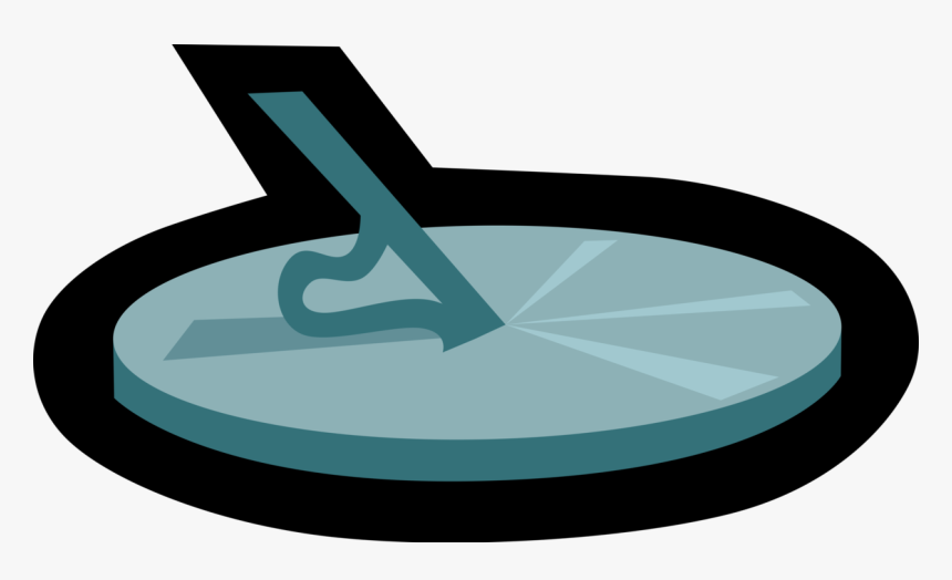 Vector Illustration Of Sundial Instrument Indicates - Circle, HD Png Download, Free Download