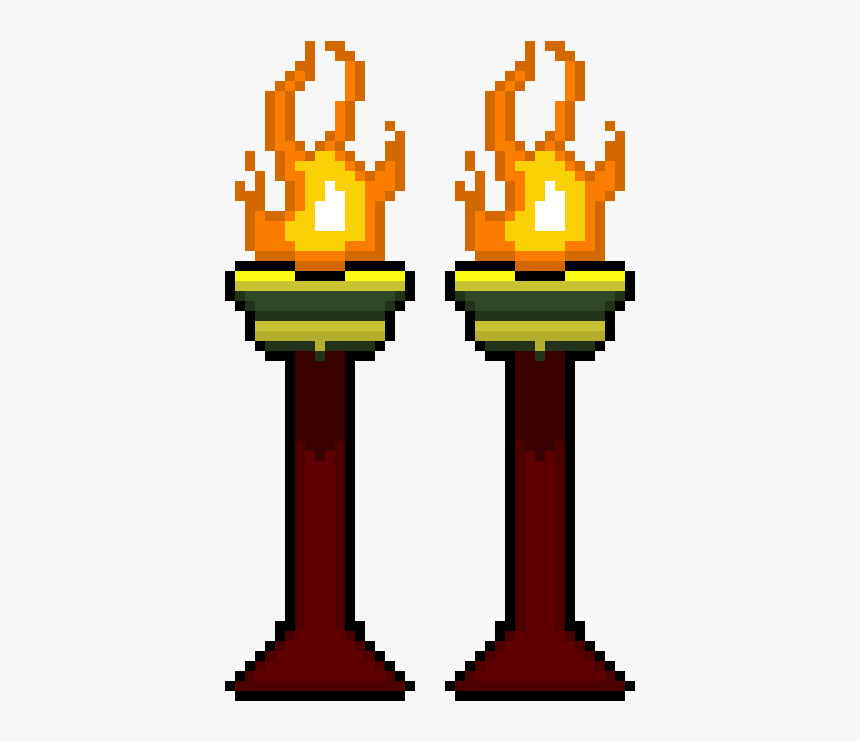 Pixel Art Torches, HD Png Download, Free Download