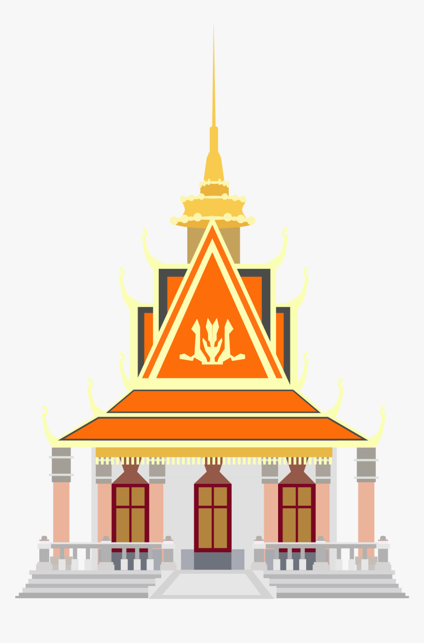 Silver Pagoda Big Image - Pagoda In Cambodia Clipart, HD Png Download, Free Download