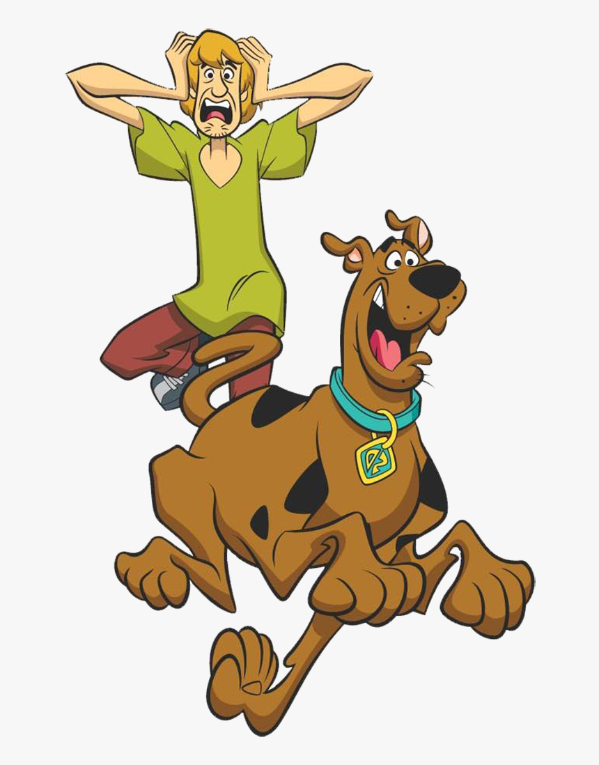 Scooby Doo And Shaggy Running Away, HD Png Download - kindpng