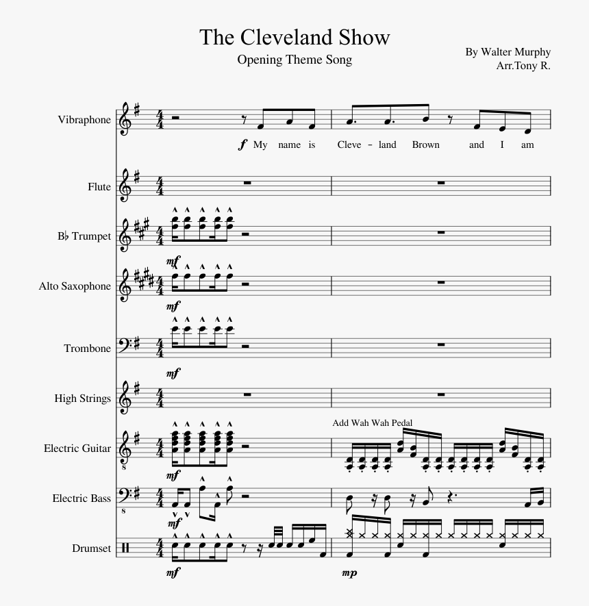 Transparent Cleveland Brown Png - Cleveland Brown Theme Piano, Png Download, Free Download