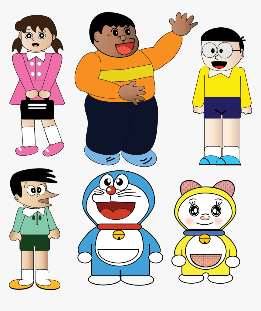 Doraemon And Friends Png - Clipart Of Doraemon, Transparent Png, Free Download