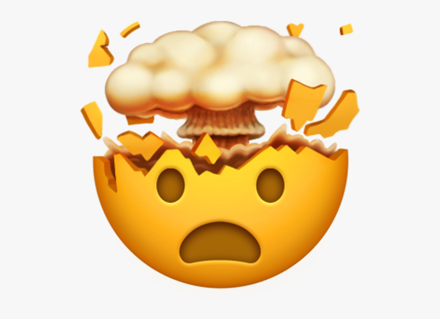 New Head Exploding Emoji, HD Png Download, Free Download