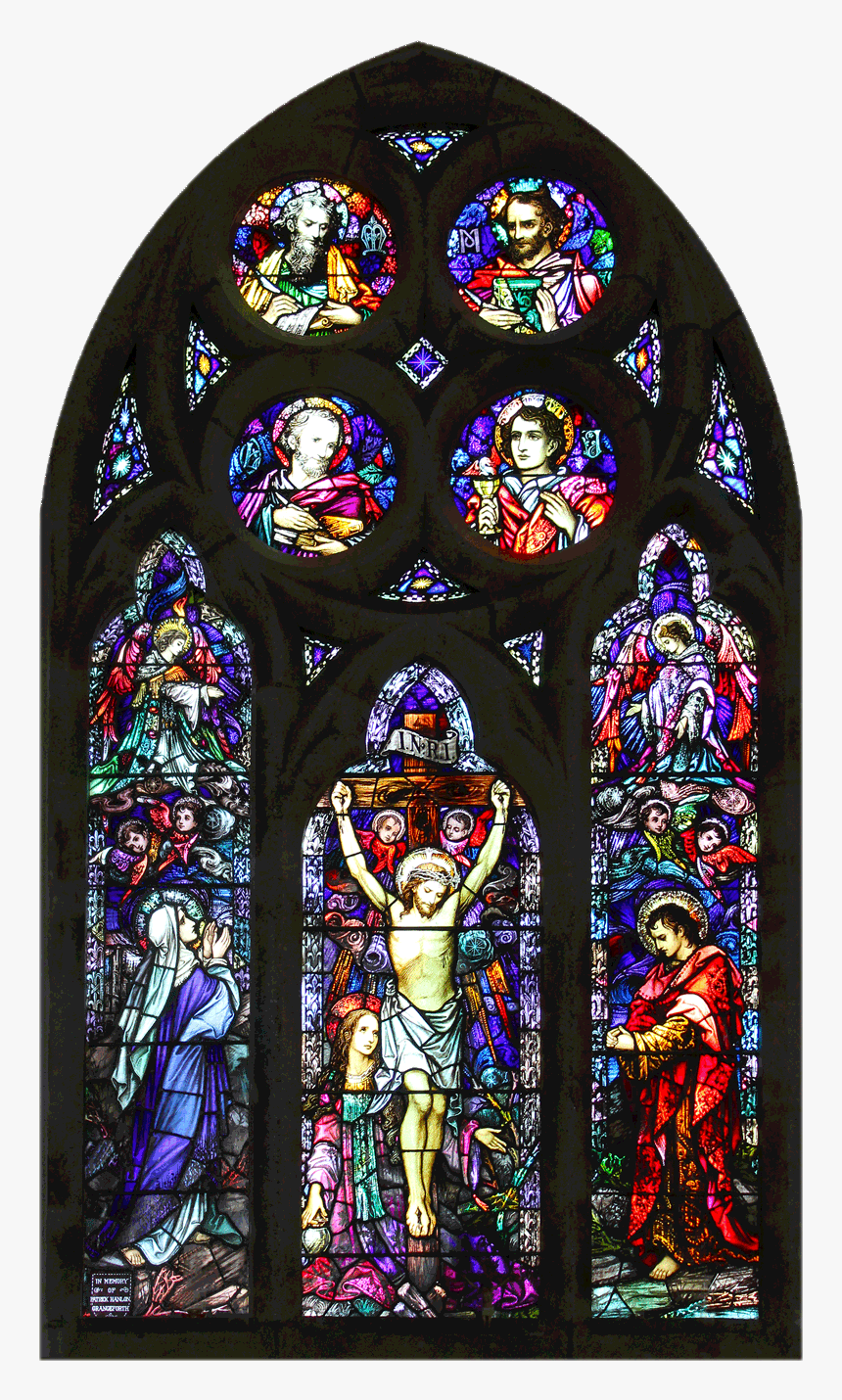 Stained Item,place Of Architecture,religious Institute,psychedelic - Stained Glass Png, Transparent Png, Free Download