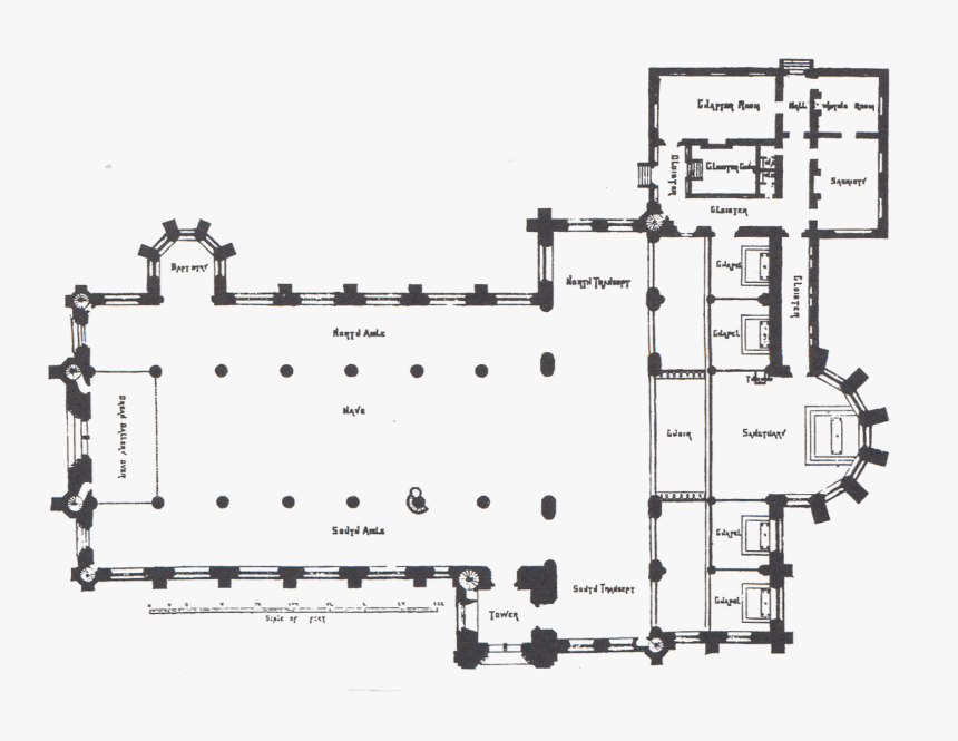 Monaghan Ground Plan Of St - Nave Groundplan, HD Png Download, Free Download