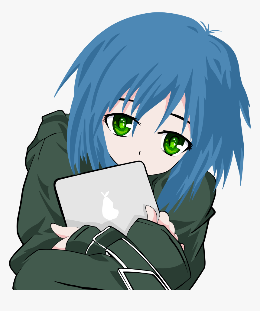 Girl With A Tablet Clip Arts - Sweet Girl Anime Characters, HD Png Download, Free Download