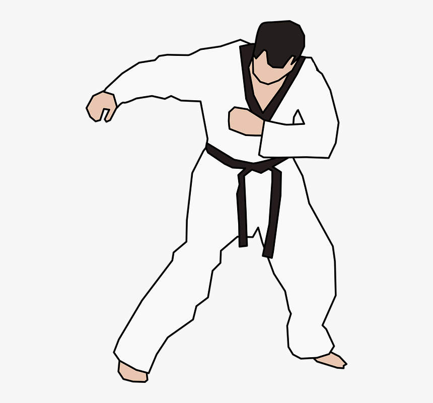 Black Belt, Exercise, Karate, Korea, Martial Art - Taekwondo Belt Clipart Transparent, HD Png Download, Free Download