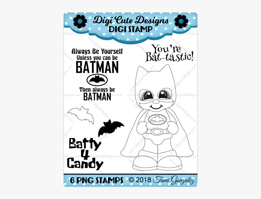 Bat Boy Digi Stamp-batman, Halloween, Comic, Bats - Independence Day, HD Png Download, Free Download