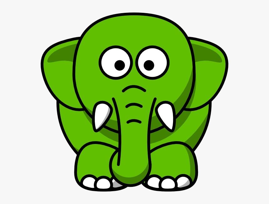 Green Elephant Svg Clip Arts, HD Png Download, Free Download